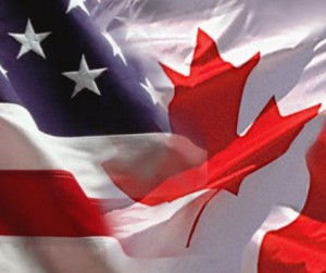 CANADA-US-FLAGS